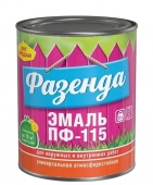 Краска ТЕКС ФАЗЕНДА ПФ-115 эмаль шоколад глянцевая 0,9кг