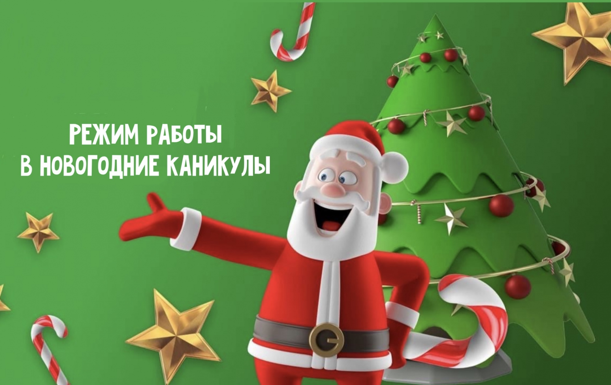 Режим работы в Новогодние каникулы!
