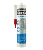 Герметик силиконовый Ceresit СS25 санитарный прозрачный 0,28л