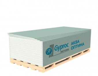Гипсокартон GYPROC Оптима Аква 2500х1200х12,5