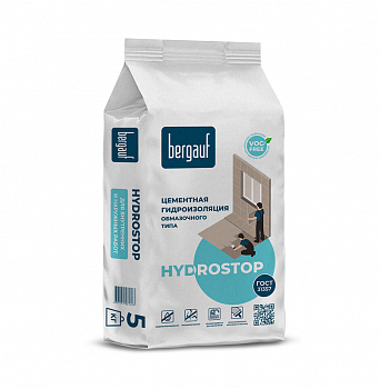 Цементная гидроизоляция обмазочная Bergauf Hydrostop (5 кг) в Казани