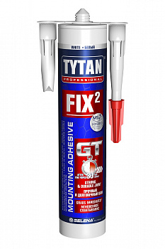 Клей-герметик Tytan FIX2 GT MS полимерный белый 290мл 73891