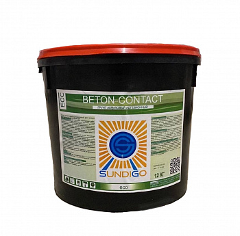 SUNDIGO ECO BETON-CONTACT Грунт адгезионный акриловый для наружн и внутр работ 11л/15кг