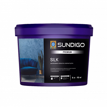 Декоративная штукатурка "Мокрый шелк" глянцевая SUNDIGO PREMIUM SILK (1115) 9л/10кг