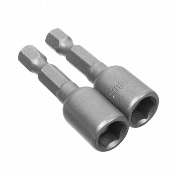 Головка торцевая магнитная 8х45 мм хвостовик 1/4" Е CrV 2 шт/уп 33-3-836