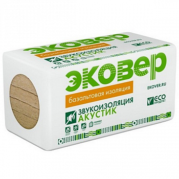 УТЕПЛИТЕЛЬ ЭКОВЕР АКУСТИК1000*600*50  0,24м3;