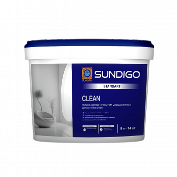 SUNDIGO STANDART CLEAN (BC) RAL 9005 Краска моющаяся для внутренних работ 9л/14кг 