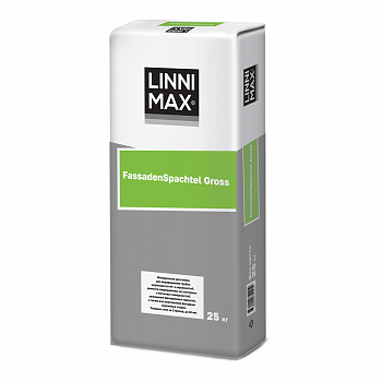 Смесь сухая шпатлевочная LINNIMAX FassadenSpachtel Gross / ФассаденШпахтель Гросс, 25 кг
