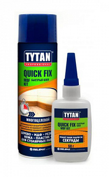 Клей двухкомпонентный Tytan Professional Quick Fix цианоакрилатный 200 мг/50гр 19228