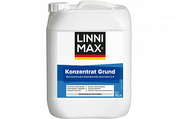 ЛИННИМАКС Грунтовка-концентрат водно-дисперсионная Konzentrat Grund 1:4/Концентрат Грунт 10л