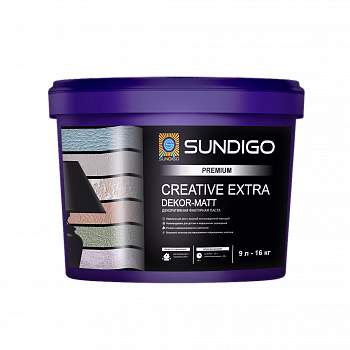 Паста декоративная SUNDIGO PREMIUM CREATIVE DEKOR MATT 9л/16кг
