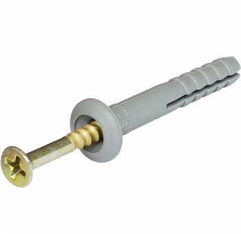 Дюбель с шурупом 6*40 (200шт) гриб SMK
