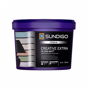 Паста декоративная SUNDIGO PREMIUM CREATIVE EXTRA GLOSS-MATT  9л/13кг