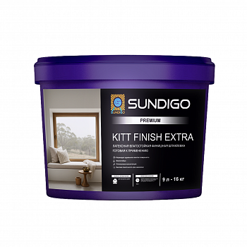 Шпаклевка латексная финишная влагостойкая для внутренних работ SUNDIGO PREMIUM KITT FINISH EXTRA 9л/16кг