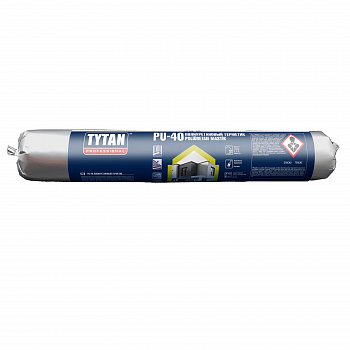 Герметик полиуретановый серый Tytan Professional PU40 600мл 26586/16753
