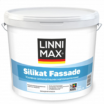 LINNIMAX Silikat Fassade / Силикат Фасад Краска силикатная модифицированная для наружных работ База 1 10 л